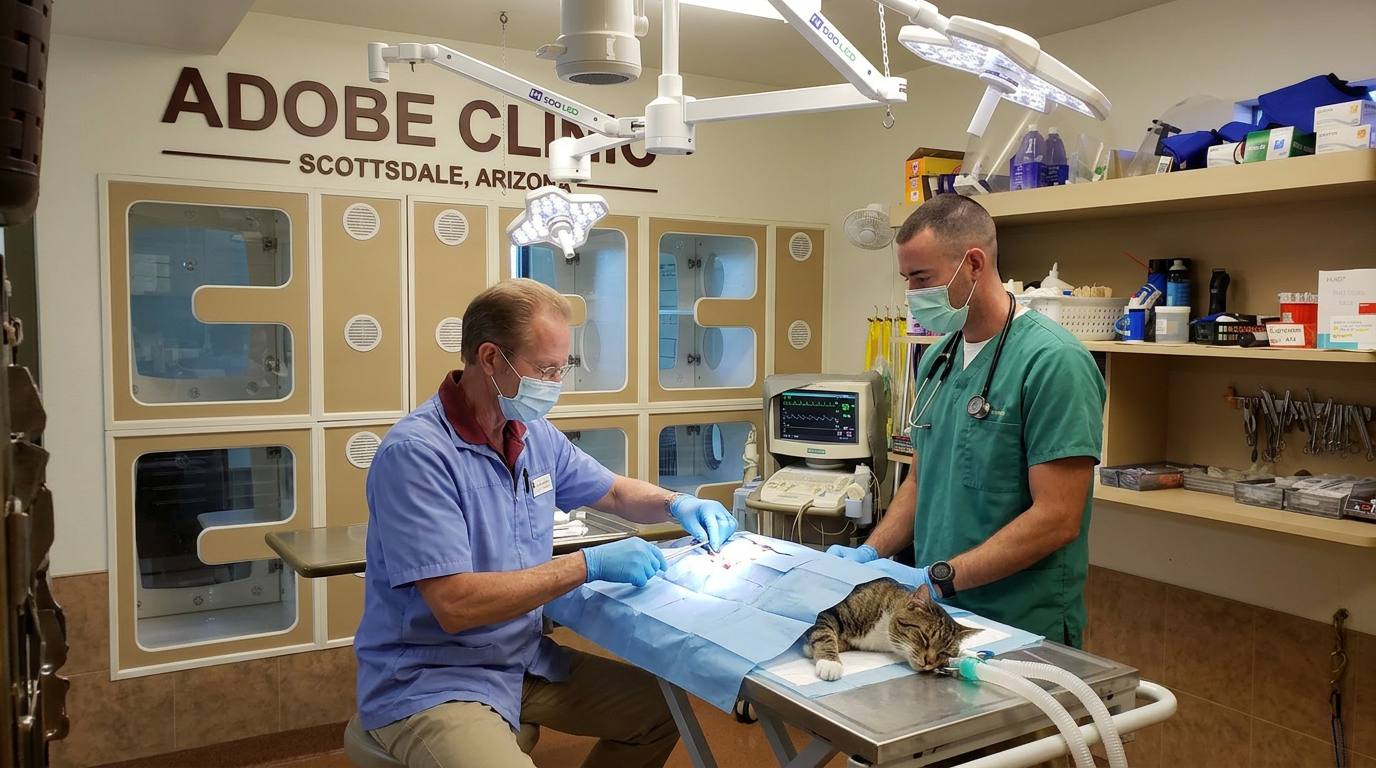 Cat Neutered at Adobe Vet in Scottsdale