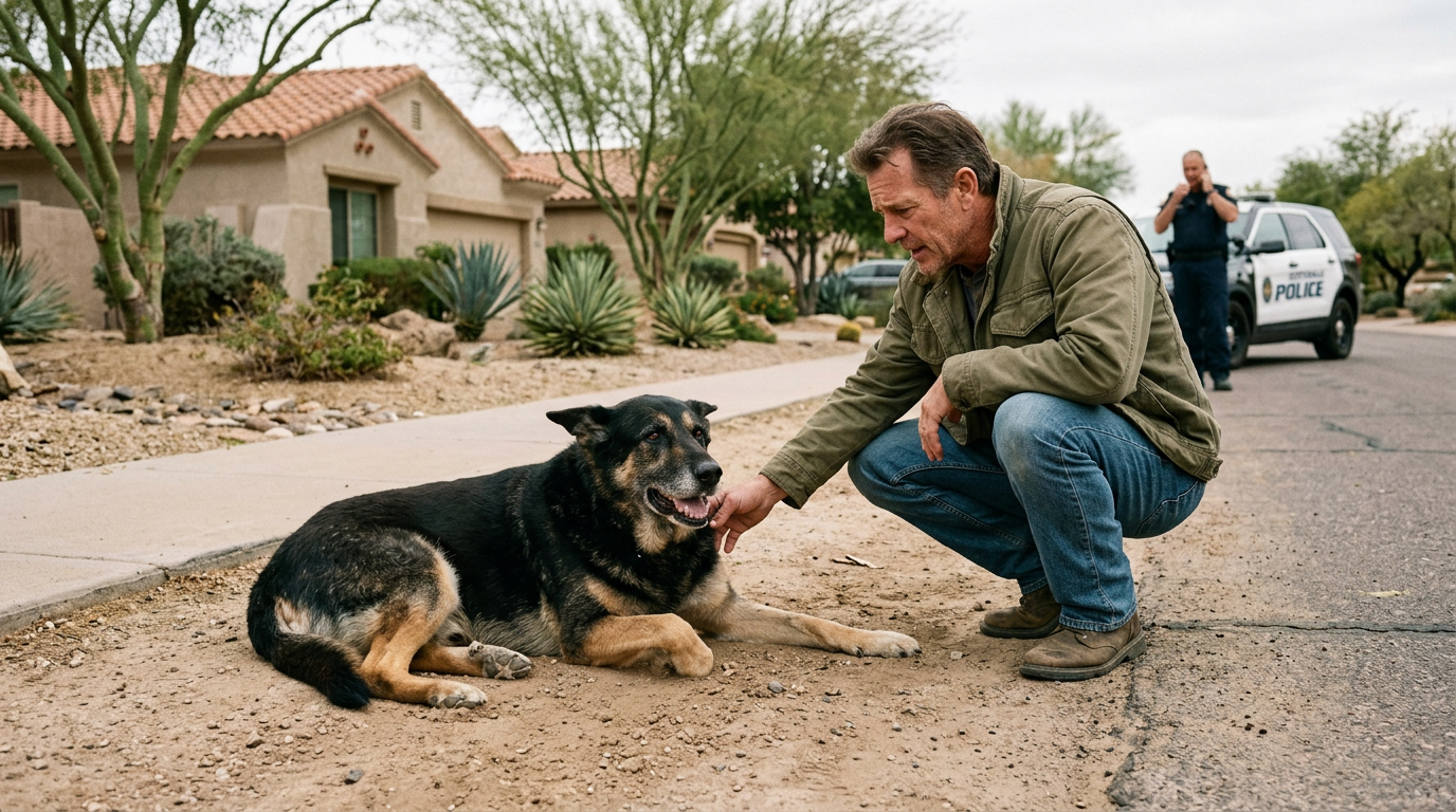 Dog showing signs of mobility pain in Scottsdale Arizona