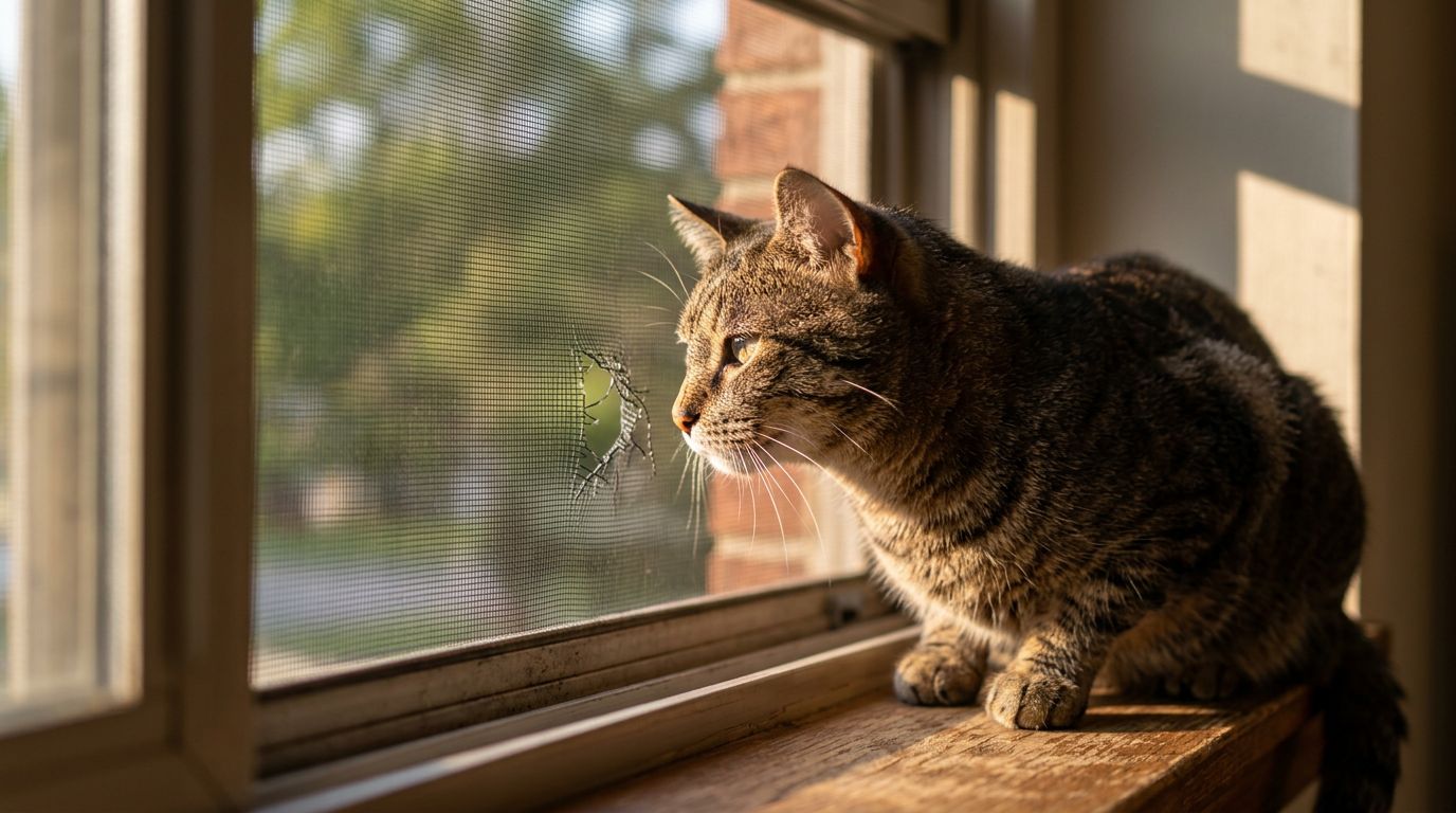 Window Screen Vulnerability and Indoor Pets