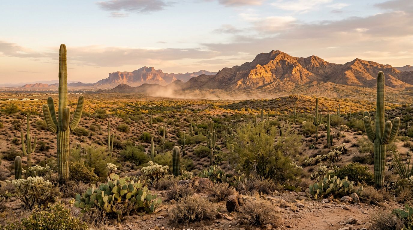 Sonoran Desert Landscape and Environmental Hazards